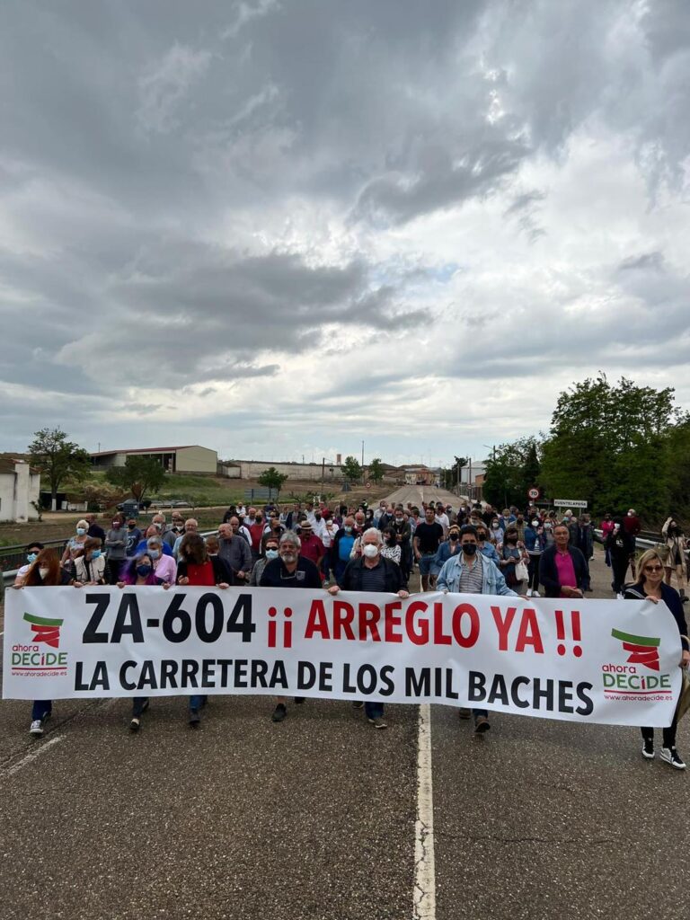 Ahora Decide pide el inicio urgente de las obras de la carretera ZA-604 Bóveda-Fuentelapeña-Cañizal.